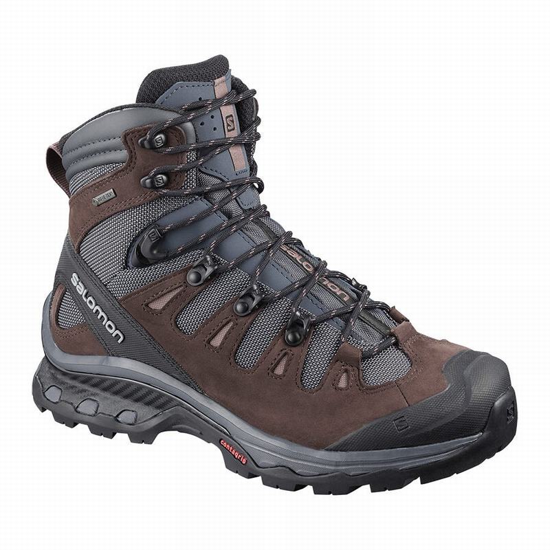 Salomon QUEST 4D 3 GTX W Botas De Montaña Mujer - Azules Oscuro / Chocolate Moradas - Colombia (9876